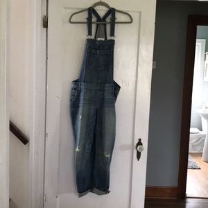 Distressed Overalls